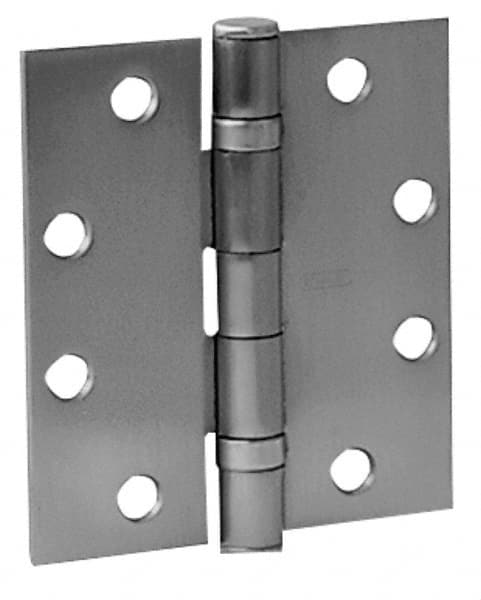 4-1/2″ Long x 4-1/2″ Wide Brass Full Mortise Commercial Hinge Bright Brass Finish, 5 Knuckles