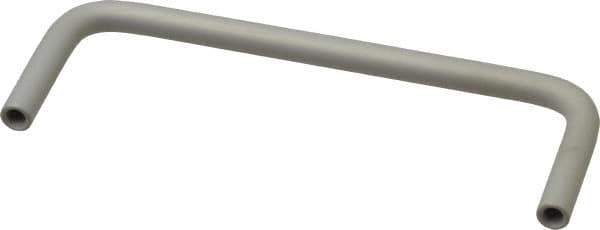 Electro Hardware - Round Handle - Clear Finish, Aluminum, 4" Center to Center - All Tool & Supply