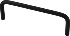 Electro Hardware - Round Handle - Black Coated, Aluminum, 4" Center to Center - All Tool & Supply