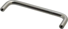 Electro Hardware - 8-32 Internal Thread, 5/16" Handle Diam, Plain Aluminum Drawer Pull - 4" Center to Center - All Tool & Supply