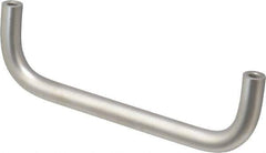 Electro Hardware - 8-32 Internal Thread, 5/16" Handle Diam, Plain Stainless Steel Drawer Pull - 4" Center to Center - All Tool & Supply