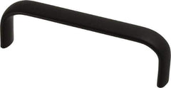 Electro Hardware - 1-1/2" High Oval Handle - Brush Black Anodized, Aluminum, 4-9/16" Center to Center - All Tool & Supply