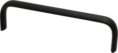 Electro Hardware - 1-3/4" High Oval Handle - Brush Black Anodized, Aluminum, 6" Center to Center - All Tool & Supply