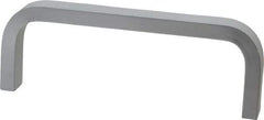 Electro Hardware - 1-1/2" High Rectangular Handle - Clear Finish, Aluminum, 4" Center to Center - All Tool & Supply