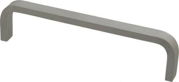 Electro Hardware - 1-1/2" High Rectangular Handle - Plain, Aluminum, 6" Center to Center - All Tool & Supply