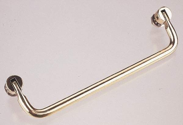 Electro Hardware - Fold Down Handle - Nickel Plated, Brass, 6" Center to Center - All Tool & Supply