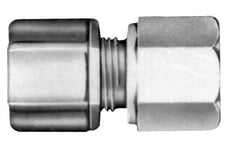 Made in USA - 3/8" Tube OD, Nylon Plastic Compression Tube Female Connector - 1/4 NPT Pipe, 220°F Max, Plastic Grip - All Tool & Supply