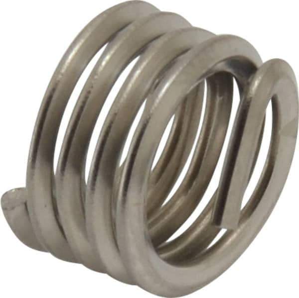 Heli-Coil - Single Insert, 3/8-16 UNC, 1D, Nitronic 60 Stainless Steel Screw Locking Insert - 4-3/8 Free Coils, 3/8 Inch Overall Length, 0.452 to 0.472 Inch Outside Diameter, with Tang - Exact Industrial Supply