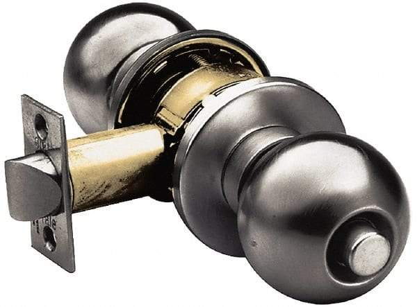 Yale - 1-3/8" Door Thickness, Stainless Steel Dummy Knob Lockset - 2-3/4" Back Set, 2 Cylinder - All Tool & Supply