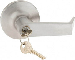 Yale - Fire Rated, Entry Lever Lock with 3-1/2" Rose - Chrome (26D) Finish, Grade 1 - All Tool & Supply