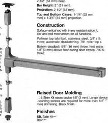 Yale - Flatbars Hand: RHR Rating: Panic Rated - All Tool & Supply