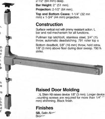 Yale - Flatbars Hand: LHR Rating: Fire Rated - All Tool & Supply