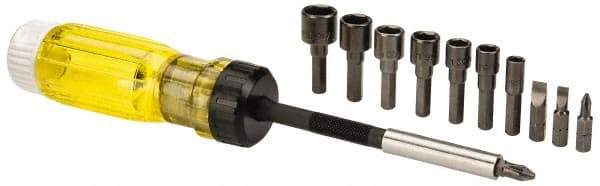 Proto - Mini-Ratchet Bit Screwdriver Kit - Phillips, Slotted, Nut Setters, Magnetic - All Tool & Supply