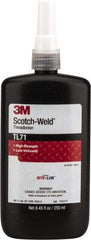 3M - 250 mL, Red, High Strength Liquid Threadlocker - Series TL71, 24 hr Full Cure Time, Hand Tool, Heat Removal - All Tool & Supply