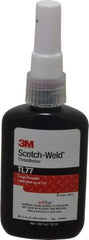 3M - 50 mL Bottle, Red, High Strength Liquid Threadlocker - Series TL77, 24 hr Full Cure Time, Hand Tool, Heat Removal - All Tool & Supply