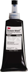 3M - 50 mL Tube White Pipe Sealant - Dimethacrylate, 400°F Max Working Temp, For Seal Hydraulic & Pneumatic Pipes & Fittings - All Tool & Supply