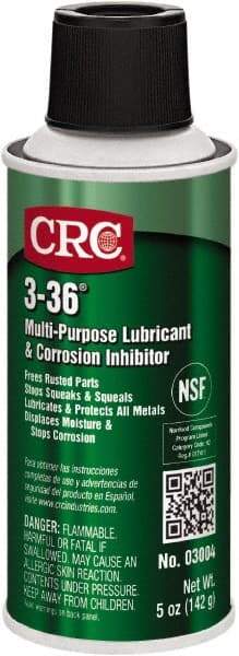 CRC - 6 oz Aerosol Can Lubricant - Clear Blue-Green, -50°F to 250°F, Food Grade - All Tool & Supply