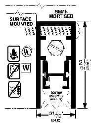 Pemko - Heavy Duty Automatic Door Bottom Sweep - Sponge Neoprene, 2-1/8" High, Dark Bronze Anodized Aluminum Coated - All Tool & Supply