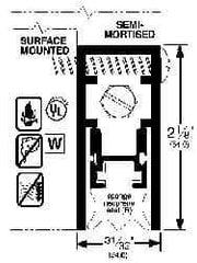 Pemko - Heavy Duty Automatic Door Bottom Sweep - Sponge Neoprene, 2-1/8" High, Dark Bronze Anodized Aluminum Coated - All Tool & Supply