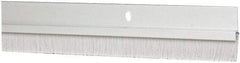 Pemko - Door Bottom Sweep - Nylon Brush, 1-1/2" High, Clear Anodium Aluminum Coated - All Tool & Supply