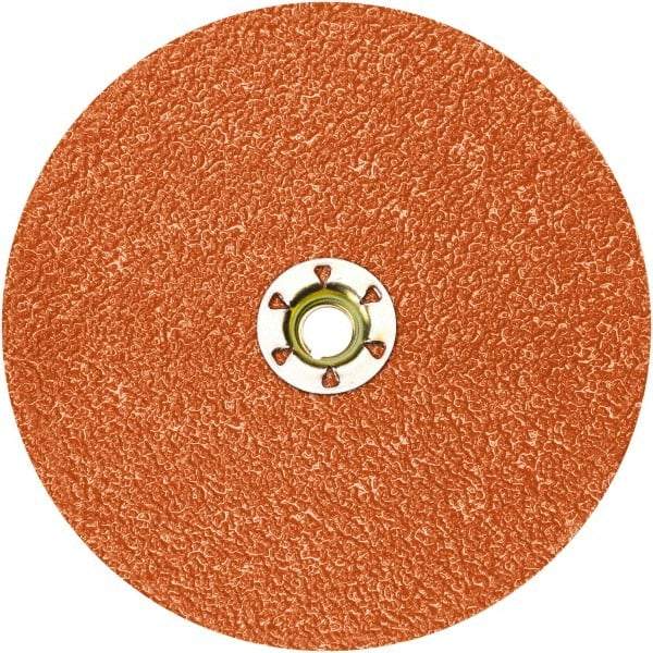 Standard Abrasives - 3" Disc Diam, 36 Grit, Ceramic Quick Change Disc - Type R Attaching System, Coated, Red, Very Coarse Grade - All Tool & Supply