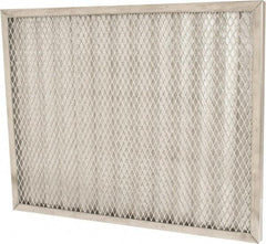 Made in USA - 16" Noml Height x 20" Noml Width x 1" Noml Depth, 71% Capture Efficiency, Permanent Air Filter - MERV 7, Aluminum Cloth & Mesh, Integrated Aluminum Frame, 300 Max FPM, 640 CFM, For Any Unit - All Tool & Supply