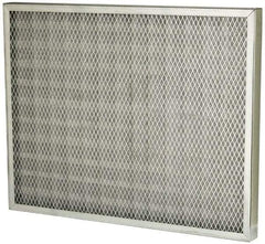 Made in USA - 20" Noml Height x 25" Noml Width x 2" Noml Depth, Permanent Air Filter - Steel, Integrated Steel Frame, 500 Max FPM, 1,750 CFM, For Large Particle Removal Applications - All Tool & Supply