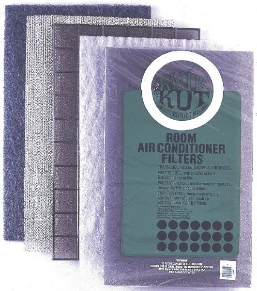 PrecisionAire - 15" High x 24" Wide x 3/8" Deep, Aluminum Air Filter Media Pad - MERV 4, 20 to 30% Capture Efficiency, 60 to 80 Arrestance Efficiency, 300 Max FPM, 180°F Max, Use with Window Air Conditioners - All Tool & Supply