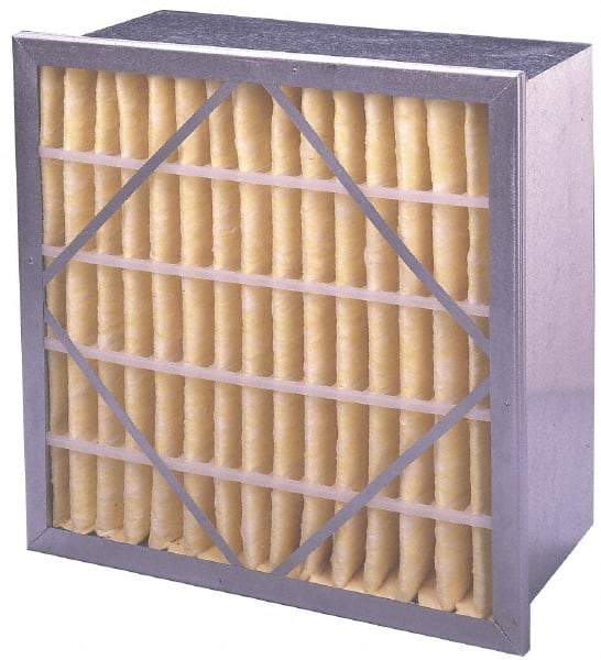 PrecisionAire - 20" Noml Height x 20" Noml Width x 12" Noml Depth, 65% Capture Efficiency, Rigid Box Air Filter - MERV 11, Synthetic Polypropylene, Integrated Corrosion-Resistant Steel Frame, 1,400 CFM - All Tool & Supply