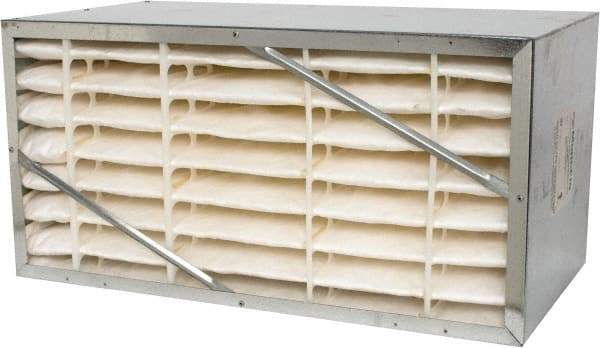 Value Collection - 12" Noml Height x 24" Noml Width x 12" Noml Depth, 65% Capture Efficiency, Rigid Box Air Filter - MERV 11, Synthetic Polypropylene, Integrated Corrosion-Resistant Steel Frame, 1,000 CFM - All Tool & Supply