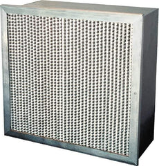 Value Collection - 12" Noml Height x 24" Noml Width x 12" Noml Depth, 65% Capture Efficiency, Rigid Box Air Filter - MERV 11, Synthetic Polypropylene, Integrated Corrosion-Resistant Steel Frame, 1,000 CFM - All Tool & Supply