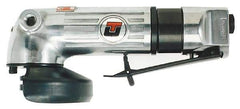 Universal Tool - 4" Wheel Diam, 12,000 RPM, Pneumatic Angle & Disc Grinder - 3/8-24 Spindle, 28 CFM - All Tool & Supply