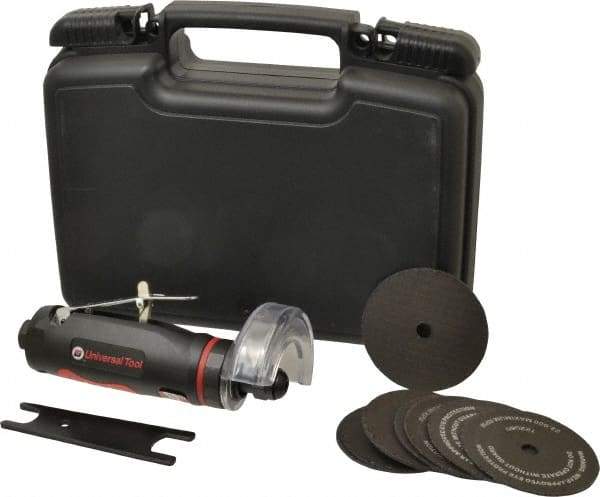 Universal Tool - 2-7/8" Wheel Diam, 22,000 RPM, Pneumatic Cutoff & Cutoff-Grinder Tool - Straight Handle - All Tool & Supply