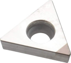 Sumitomo - NU-TPGX21.51 Grade BN250 PCBN Turning Insert - Uncoated, 60° Triangle, 1/4" Inscr Circle, 3/32" Thick, 1/64" Corner Radius - All Tool & Supply