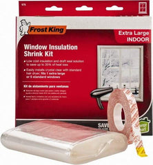 Frost King - 210" Long x 62" Wide, Indoor Shrink Film and Tape Weather Kit Weatherstripping - Clear Plastic - All Tool & Supply