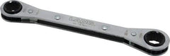 Lang - 1/2" x 9/16" 12 Point Ratcheting Box Wrench - Double End, 6-7/8" OAL, Steel - All Tool & Supply