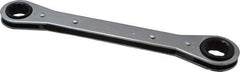 Lang - 5/8" x 11/16" 12 Point Ratcheting Box Wrench - Double End, 8-1/8" OAL, Steel - All Tool & Supply