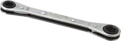 Lang - 9mm x 10mm 6 Point Ratcheting Box Wrench - Double End, 5-1/2" OAL, Steel - All Tool & Supply