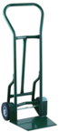 Shovel Nose Freight, Dock and Warehouse 900 lb Capacity Hand Truck - 1-1/4" Tubular steel frame robotically welded - 1/4" High strength tapered steel base plate -- 8" Solid Rubber wheels - All Tool & Supply