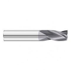 4.5mm Dia. x 51mm Overall Length 3-Flute Square End Solid Carbide SE End Mill-Round Shank-Center Cut-TiAlN - All Tool & Supply