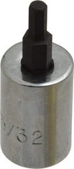 Proto - 3/8" Drive, 5/32" Hex Bit Socket - 1-13/16" OAL, 3/4" Bit Length - All Tool & Supply