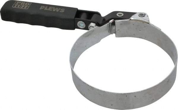 Plews - 4-1/8 to 4-1/2" Diam, Swivel Handle Large Oil Filter Wrench - Steel, For Use with Filters from 4-1/8 to 4-1/2" - All Tool & Supply