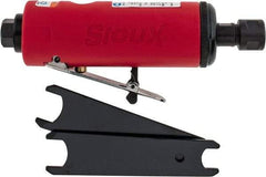 Sioux Tools - 1/4" Collet, Straight Handle, Straight Air Die Grinder - 22,000 RPM, Rear Exhaust, 16 CFM, 0.5 hp, 6.21 bar, 1/4 NPT - All Tool & Supply