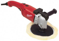 Milwaukee Tool - 7" Pad Diam, 2,800 RPM, Handheld Electric Polisher - 5/8-11" Spindle Thread, 11 Amps, 120 Volts - All Tool & Supply