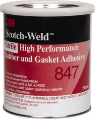 3M - 32 oz Can Brown Butyl Rubber Gasket Sealant - 300°F Max Operating Temp, Series 847 - All Tool & Supply