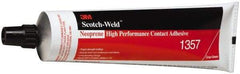 3M - 5 oz Tube Gray Contact Adhesive - Series 1357, 30 min Working Time, Bonds to Foam, Rubber & Vinyl - All Tool & Supply