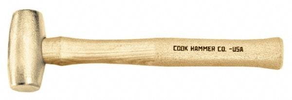 Cook Hammer - 6 Lb Head Nonsparking Mallet - 16" OAL, Wood Handle - All Tool & Supply