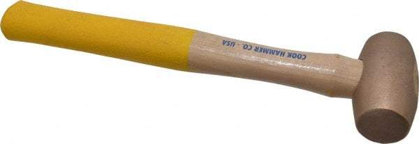 Cook Hammer - 1-1/2 Lb Head Nonsparking Mallet - 13" OAL, Wood Handle - All Tool & Supply