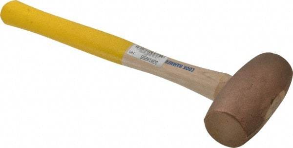 Cook Hammer - 6 Lb Head Nonsparking Mallet - 16" OAL, Wood Handle - All Tool & Supply