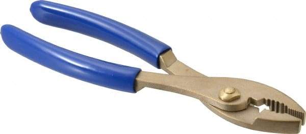 Ampco - 8" OAL, Combination Slip Joint Pliers - Standard Jaw, Standard Head, Nonsparking - All Tool & Supply